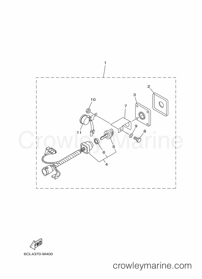 Yamaha Motors F250DETU (6CG8) [130] - SWITCH & PANEL 8 (6X7)