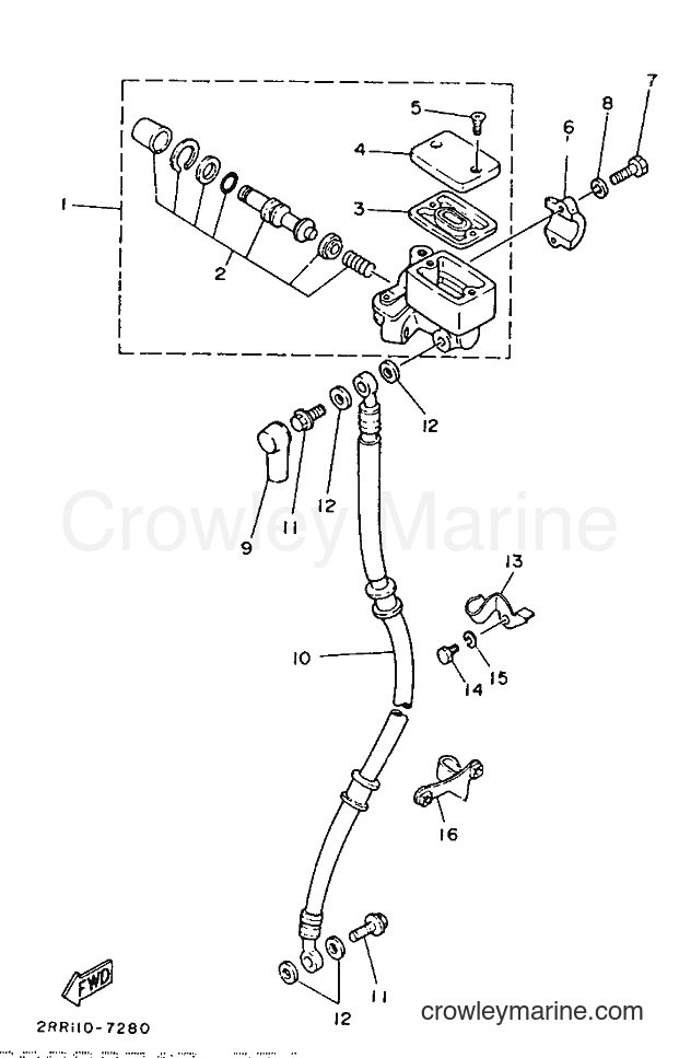 1990 Sport Bike YSR50 - YSR50 (3FD7) [010] - FRONT MASTER CYLINDER