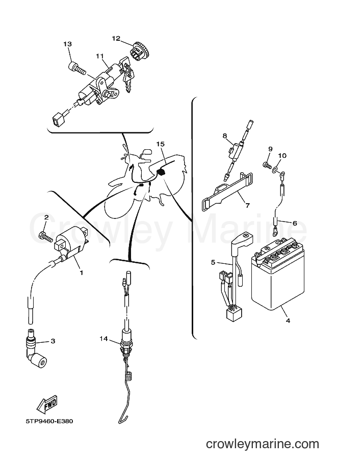 Yamaha Motors T110C (5TP9) [010] - ELECTRICAL 1
