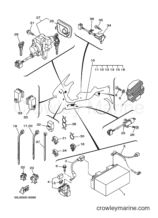 Yamaha Motors YP250 (5SJ9) [020] - ELECTRICAL 1