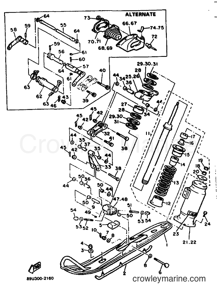 1992 Snowmobile VT480 - VT480 (89U1) [010] - SKI