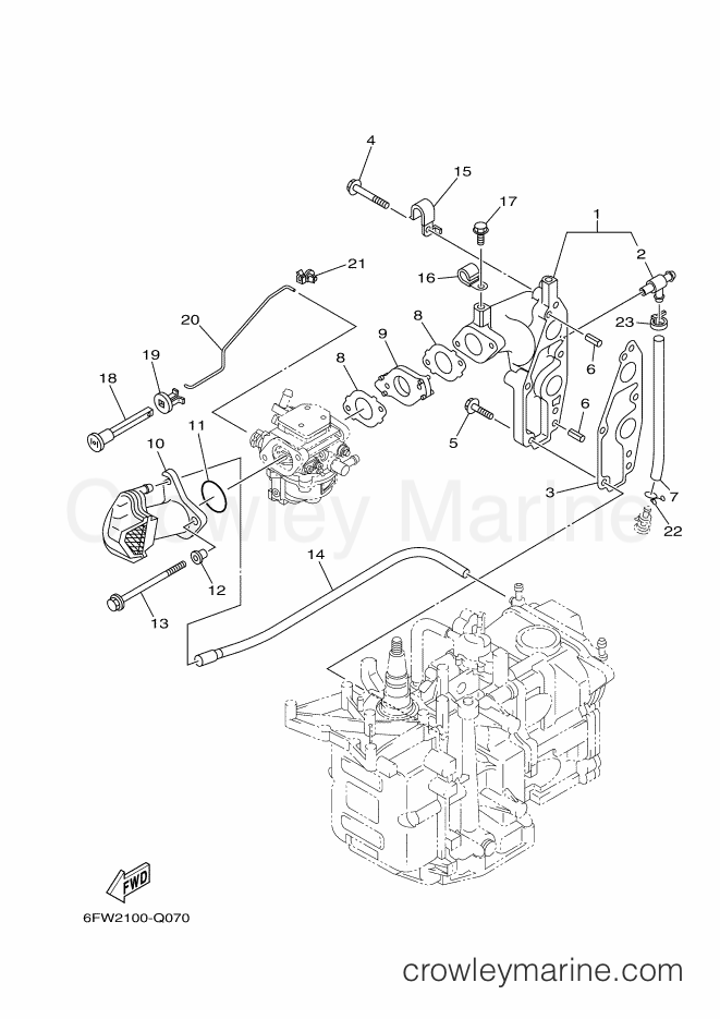 Yamaha Motors FT8GMHX (6FX3) [080] - INTAKE