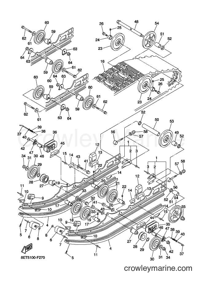 2007 Snowmobile RS10VT - RS10VT (8ET6) [010] - TRACK SUSPENSION 1