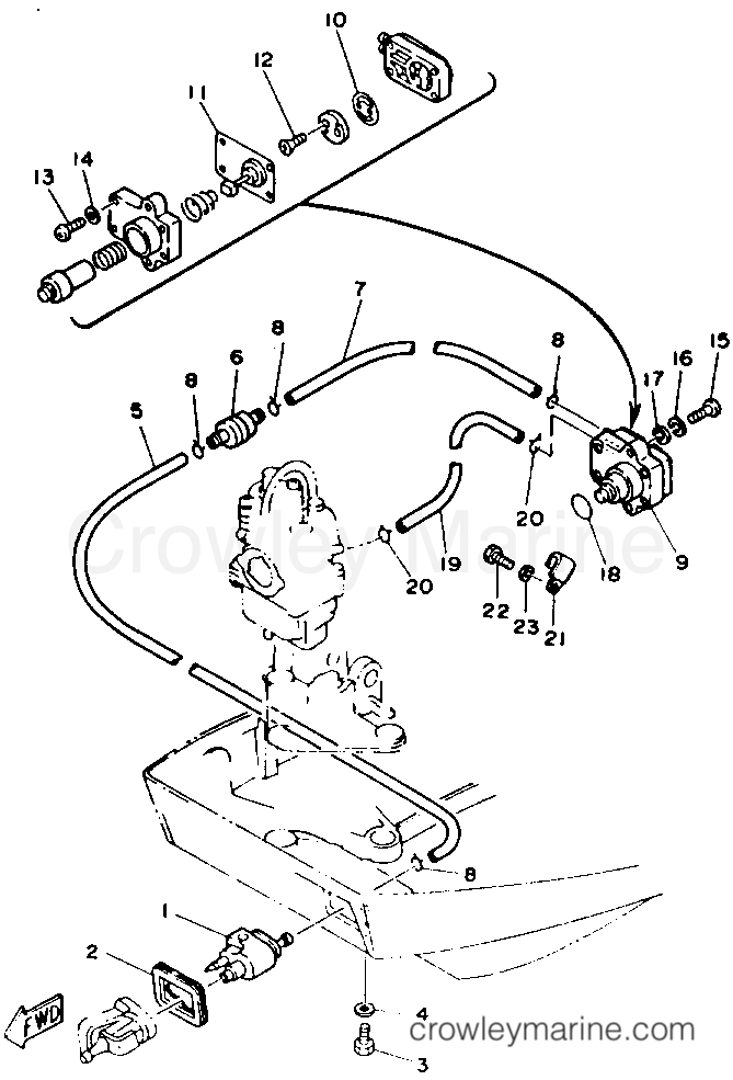 Yamaha Motors F9.9MSHR - FUEL SYSTEM