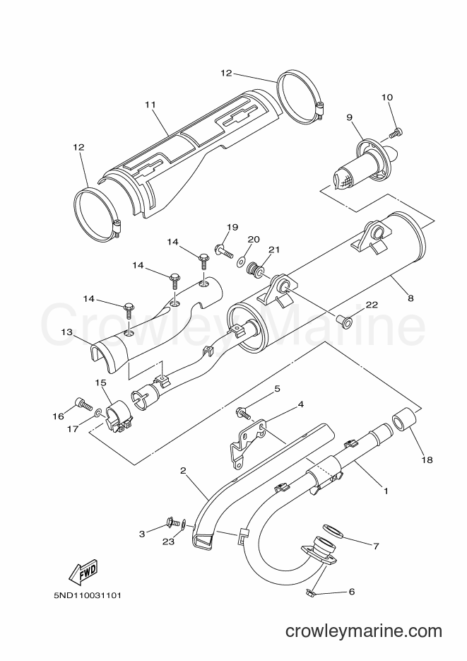 2003 ATV YFM400FWAN - YFM400FWAN (5TE3) [020] - EXHAUST