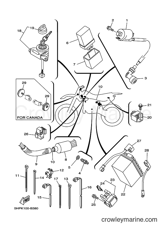 2003 Dirt Bike TT-R125E - TT-R125E (5HPK) [100] - ELECTRICAL 1