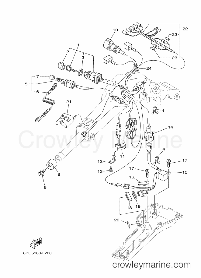 Yamaha Motors F30BETL (6BT5) [110] - STEERING 2