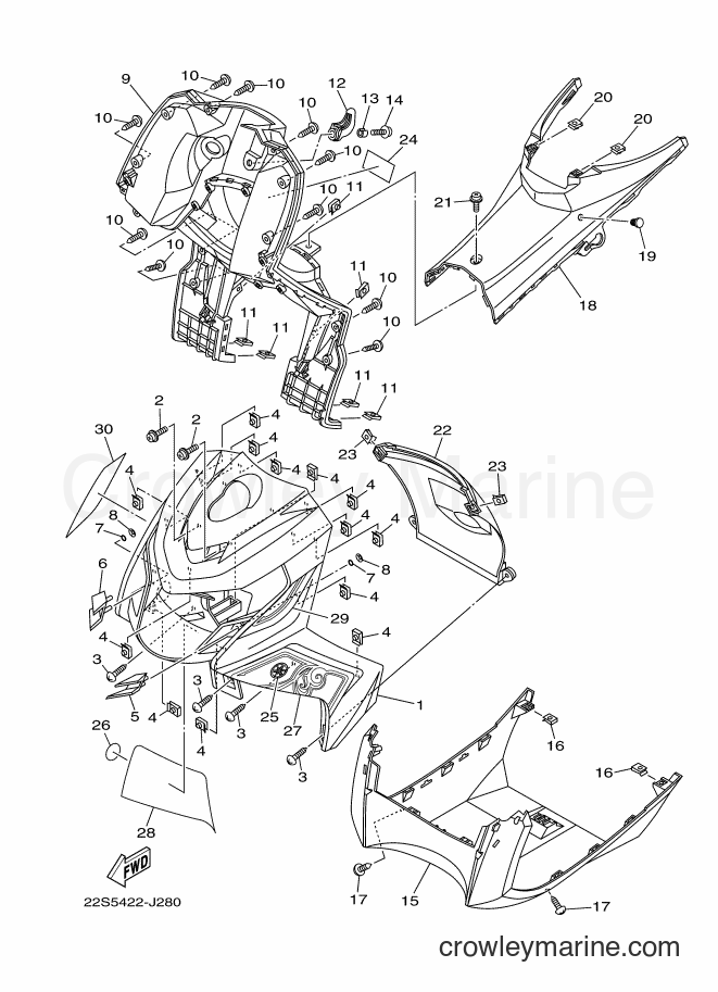 2010 Scooter AT115C - AT115C (22S5) [010] - LEG SHIELD