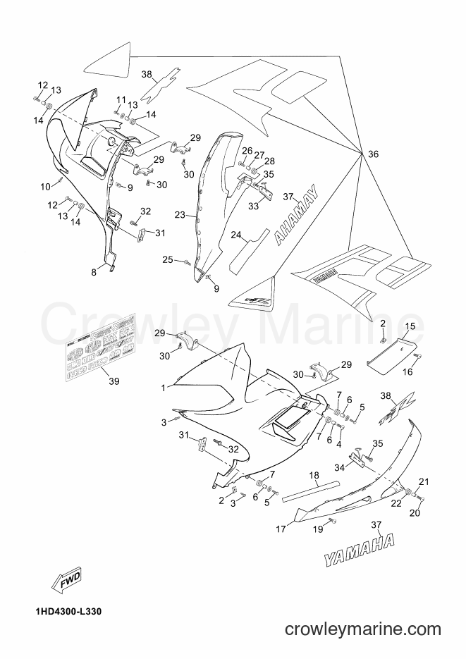 2012 Scooter TZR50 - TZR50 (2AS3) [010] - COWLING 2