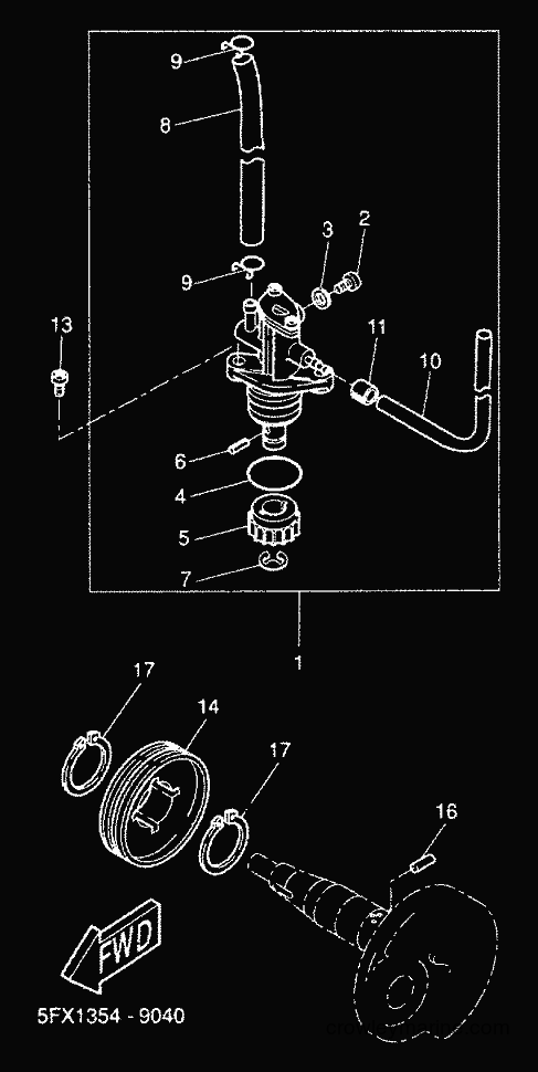 2000 Scooter CW50 - CW50 (5HG8) [010] - OIL PUMP