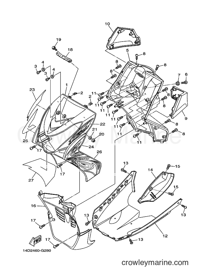 2008 Scooter AL115C - AL115C (14D2) [010] - LEG SHIELD
