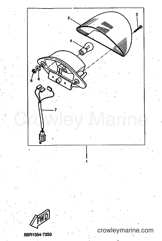 1998 Scooter YQ50 - YQ50 (5DP2) [999] - TAILLIGHT