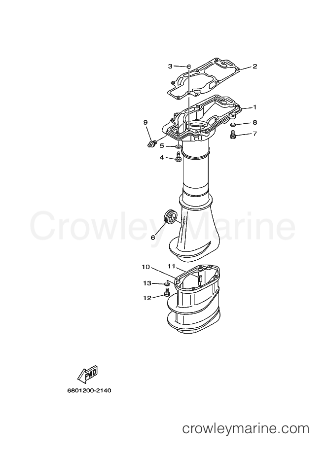 Yamaha Motors E8DMH (677C) [040] - UPPER CASING