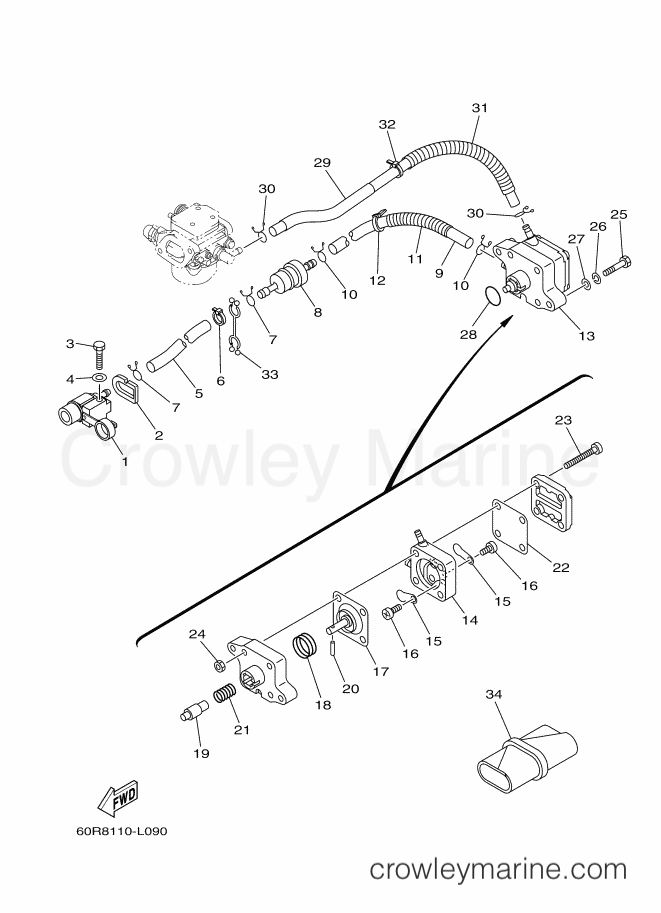 Yamaha Motors T8LPA-2012 (60S8) [070] - FUEL