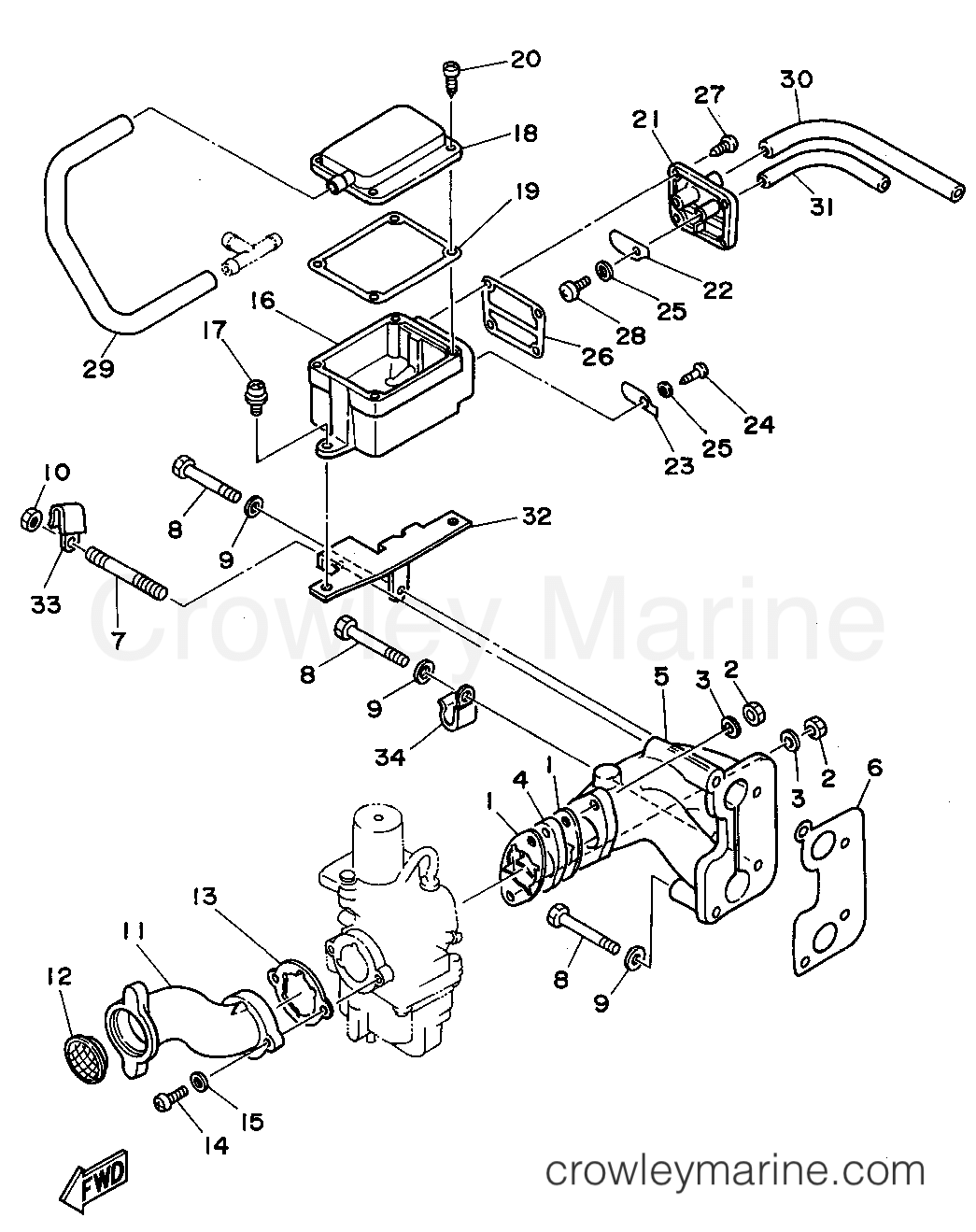 Yamaha Motors T9.9ELHT - INTAKE