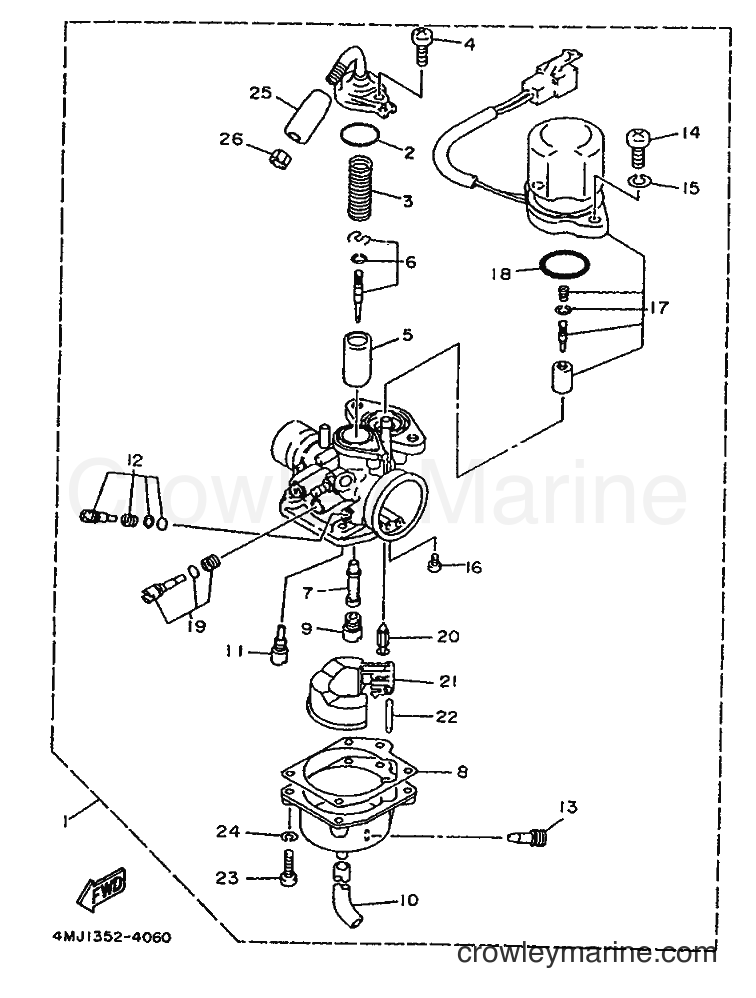 1996 Scooter YA50S - YA50S (4MJ2) [999] - CARBURETOR
