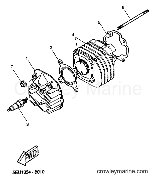 2001 Scooter YH50 - YH50 (5JB6) [030] - CYLINDER