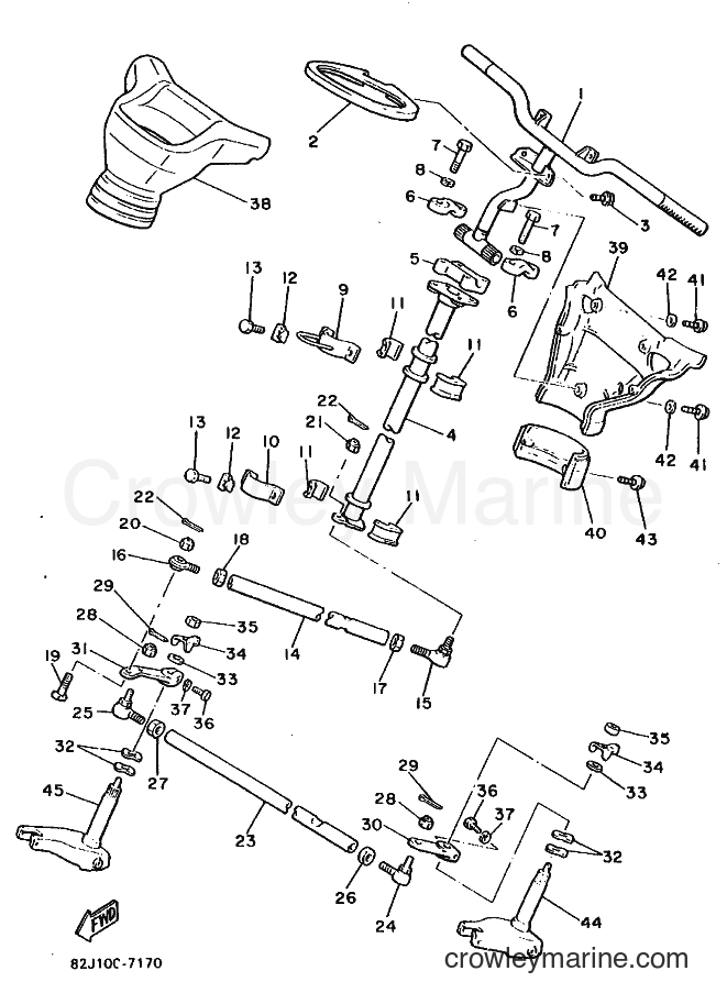 Yamaha Motors EC340 (84H0) [010] - STEERING