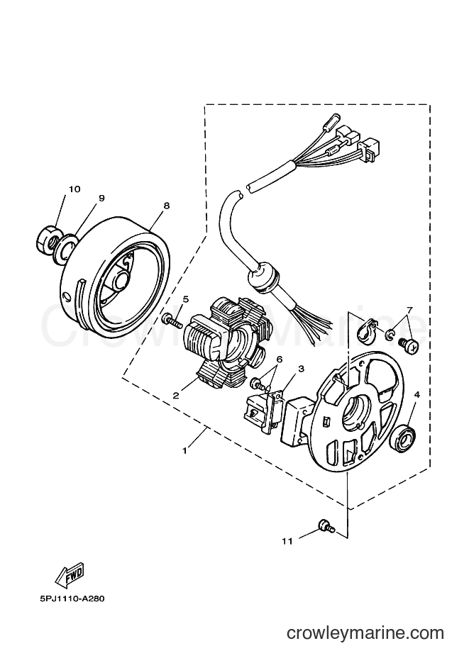Yamaha Motors YW50 (5PN3) [010] - GENERATOR