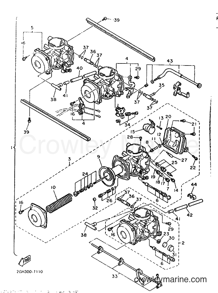 Yamaha Motors FZR1000 (2LE) [999] - CARBURETOR