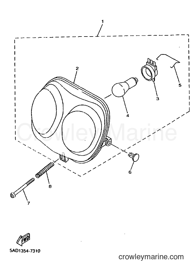 Yamaha Motors YN50 (5ADM) [010] - HEADLIGHT