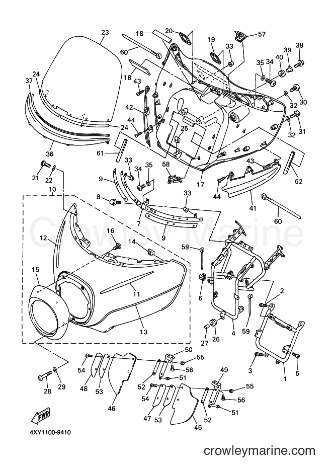 1999 Cruiser XVZ13TF - XVZ13TF (4XY3) [010] - COWLING 1