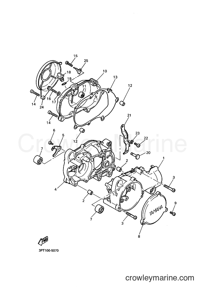 2015 Dirt Bike PW50 - PW50 (2SA5) [020] - CRANKCASE