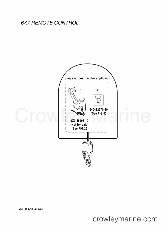 Yamaha Motors RIGGING REMOCON-2011 (601R) [010] - LAYOUT CHART 5 (6X7)