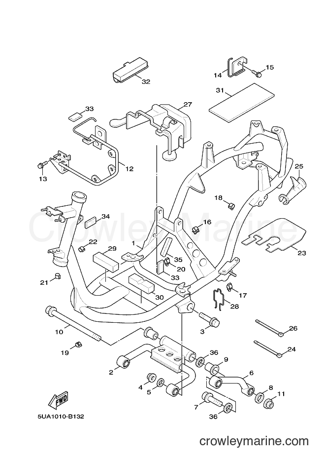 Yamaha Motors XC125 (5ML8) [010] - FRAME
