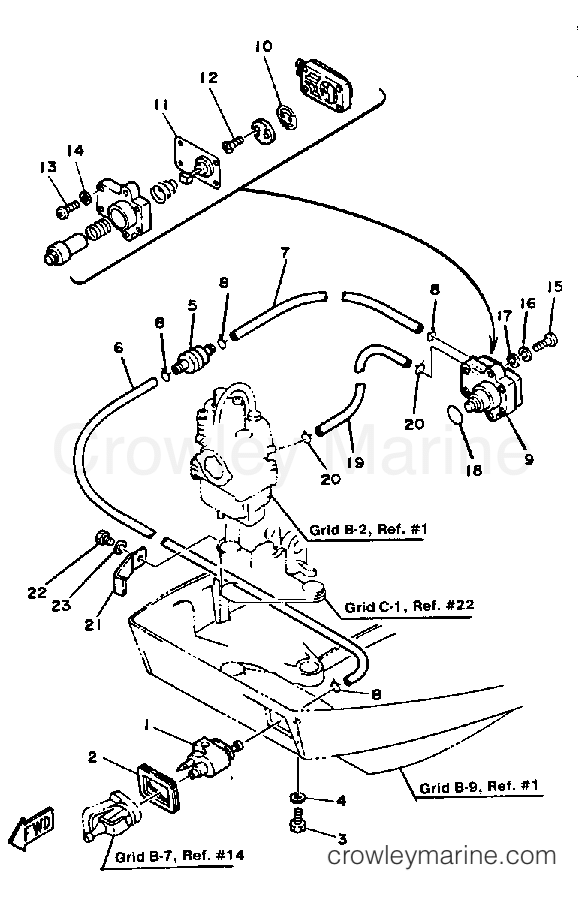 Yamaha Motors FT9.9EXK - FUEL SYSTEM