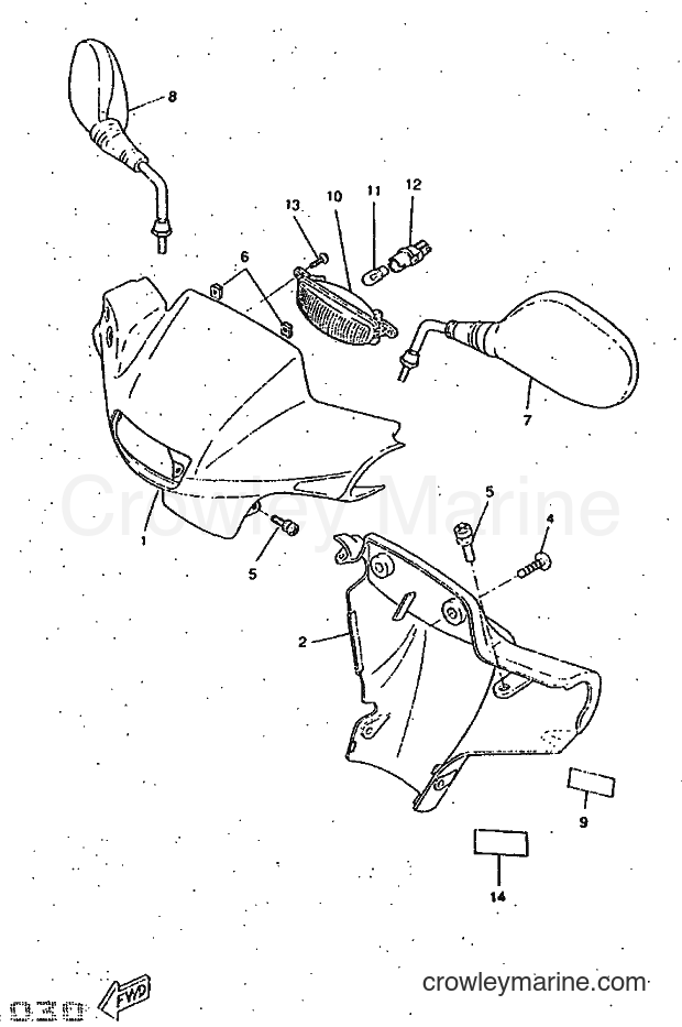 1997 Scooter CW50RSP - CW50RSP (4WL3) [999] - COWLING 1