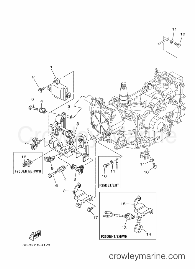 Yamaha Motors F25DEHTX (6BP3) [400] - ELECTRICAL 1