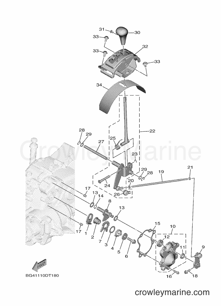 Yamaha Motors YXE850EBN (B0D2) [010] - SHIFT SHAFT