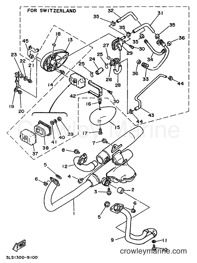 Yamaha Motors XV250S (3LSM) [080] - EXHAUST