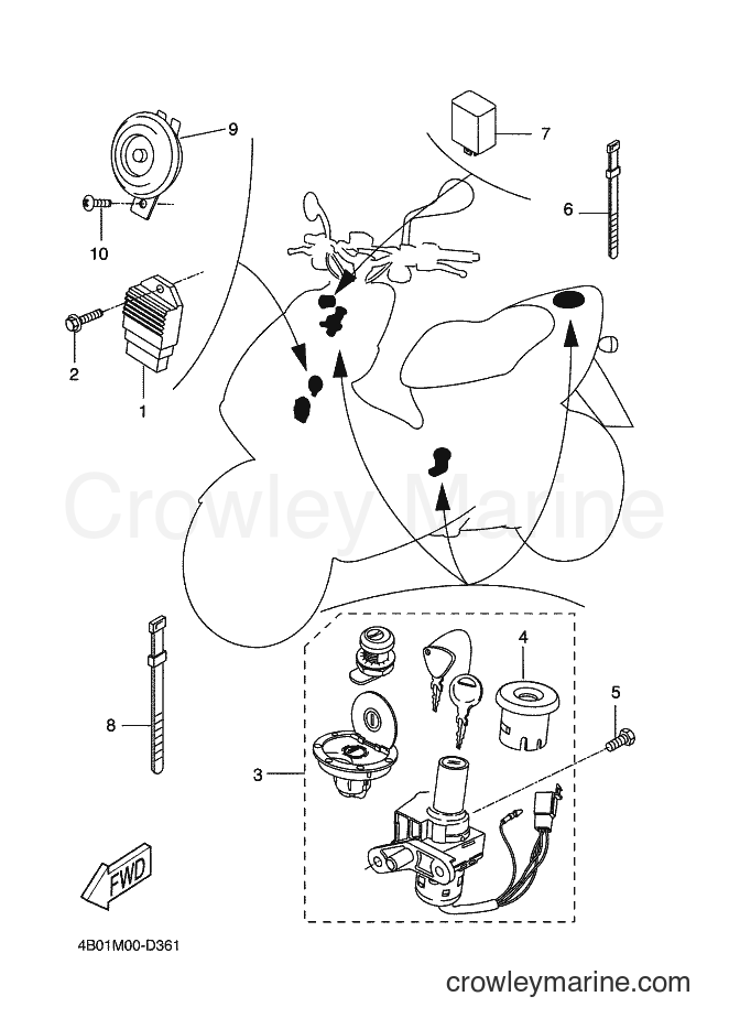 Yamaha Motors YQ50L (4B02) [020] - ELECTRICAL 1