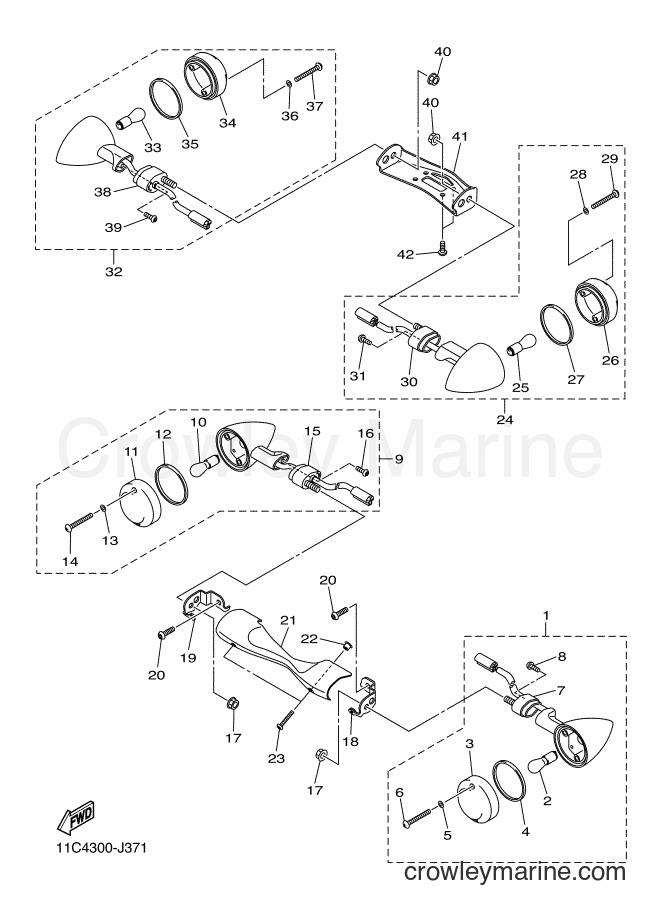 Yamaha Motors XVS1300A (1CS5) [040] - FLASHER LIGHT