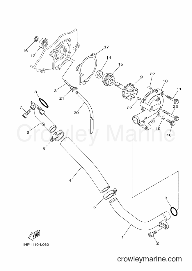 2014 ATV YFM700FWA - YFM700FWA (2ES3) [010] - WATER PUMP