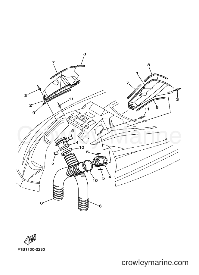 Yamaha Motors FX1100 (F1S1) [030] - VENTILATION