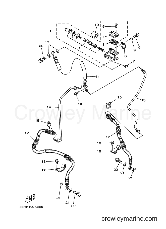 2000 ATV YFM400FW - YFM400FW (4SHK) [010] - FRONT MASTER CYLINDER
