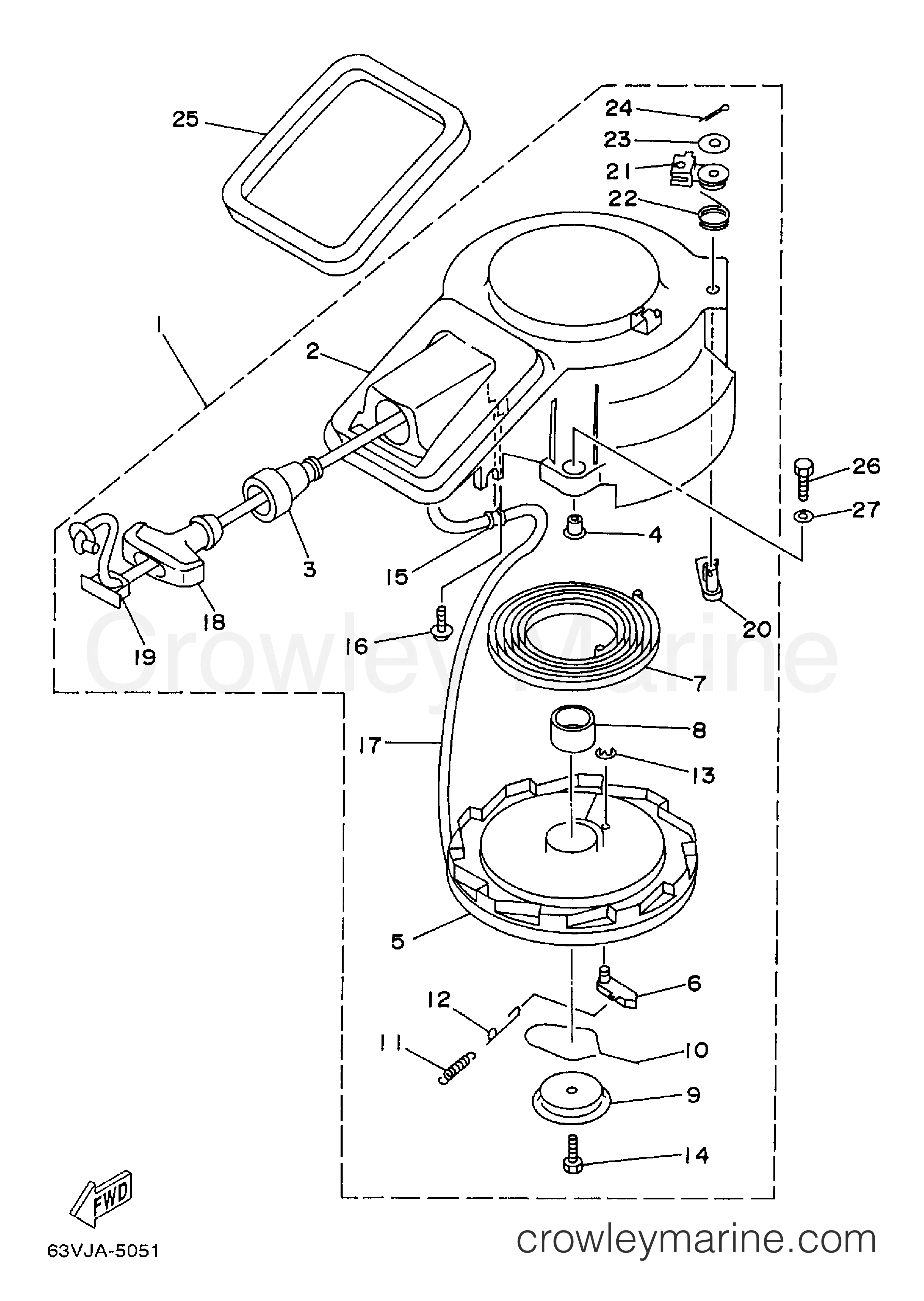 Yamaha Motors 15MLHW - STARTER
