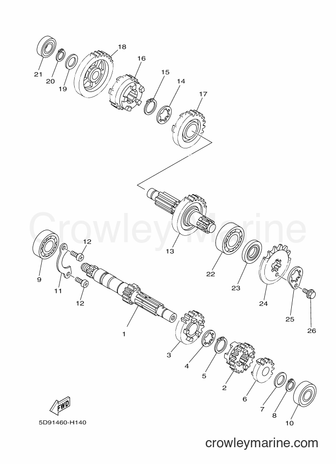 2009 Scooter T115 - T115 (5D91) [010] - TRANSMISSION
