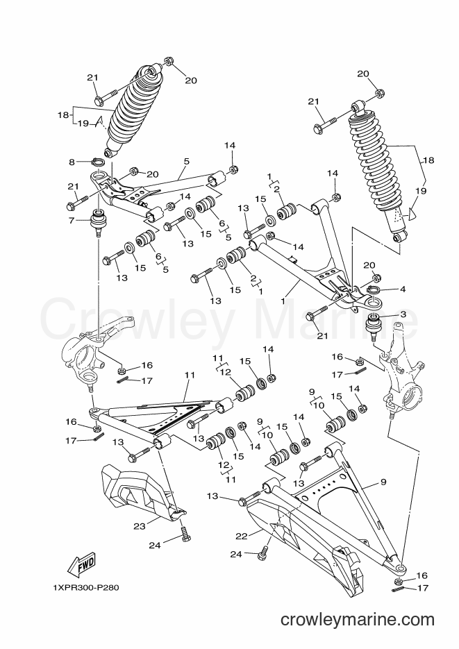 2019 ATV YXM700E - YXM700E (B5FH) [010] - FRONT SUSPENSION & WHEEL
