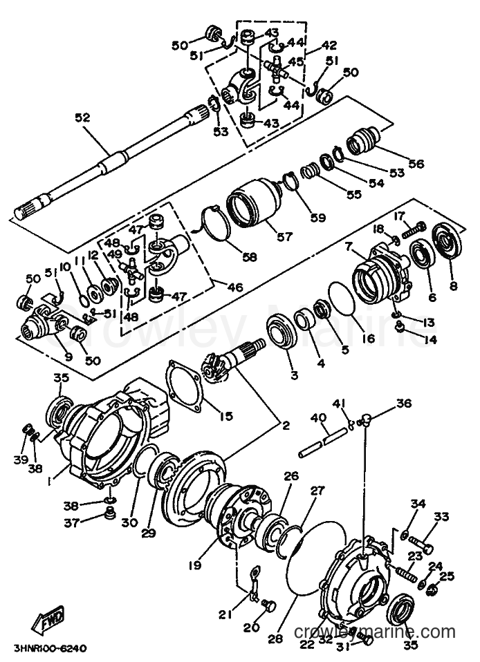 1996 ATV YFM350FW - YFM350FW (3HNS) [010] - FRONT DIFFERENTIAL