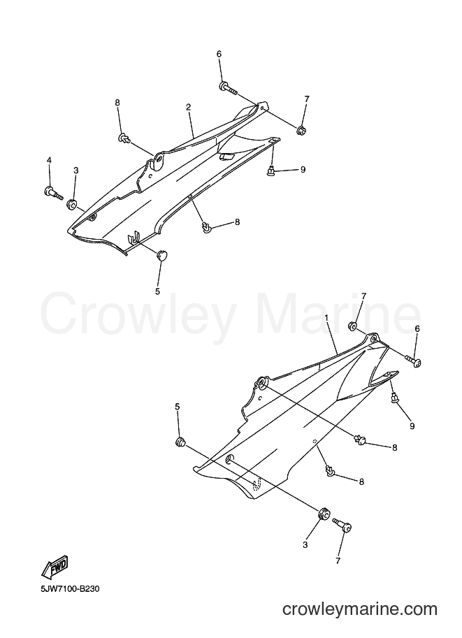 2004 Sport Bike FJR1300A - FJR1300A (5VS6) [010] - SIDE COVER