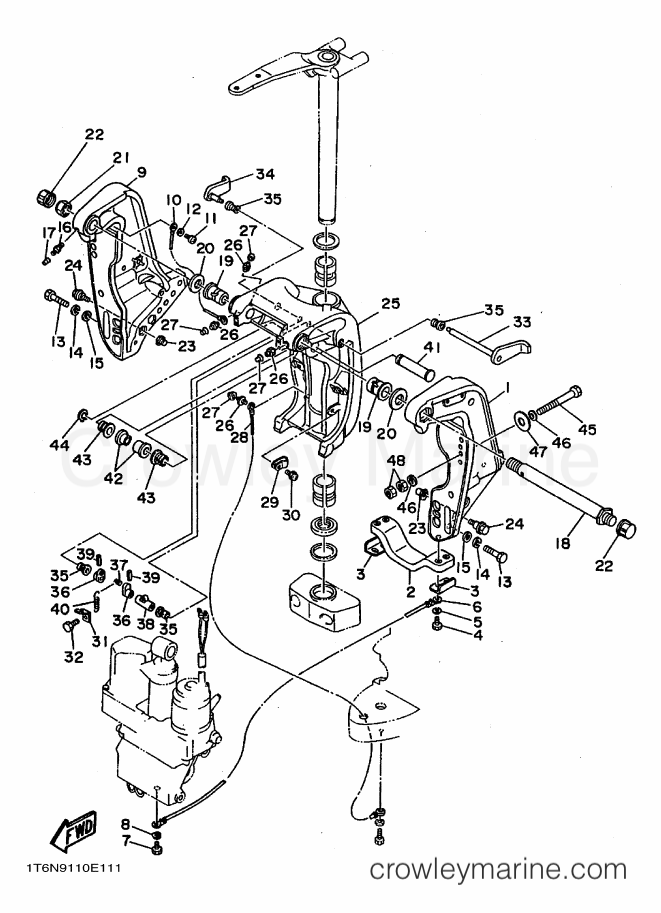 Yamaha Motors 150DETO (6N9) [020] - BRACKET 1