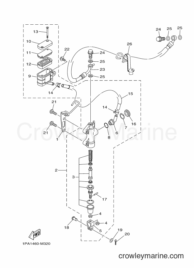 2014 Street Bike FZ150 - FZ150 (2SD2) [010] - REAR MASTER CYLINDER