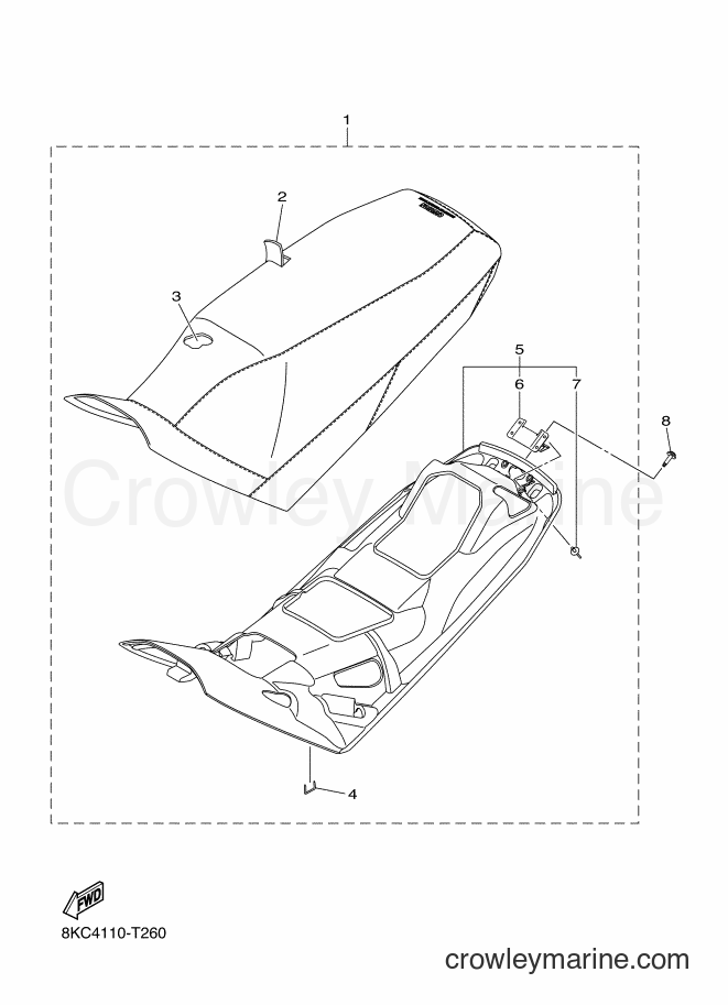 2018 Snowmobile SRS10MS62 - SRS10MS62 (8KC4) [010] - SEAT