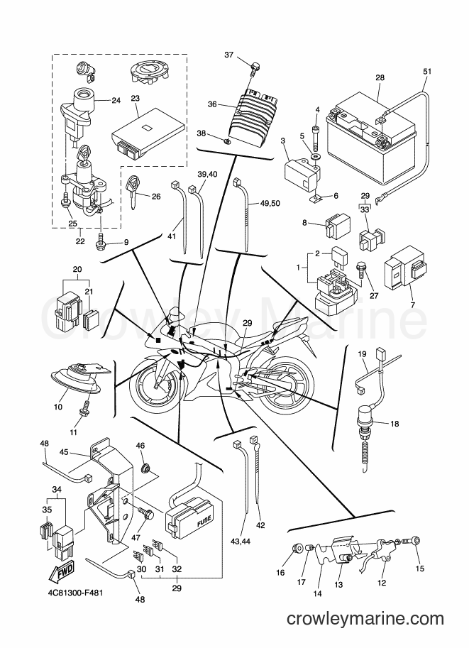 2008 Sport Bike YZF-R1 - YZF-R1 (4C88) [060] - ELECTRICAL 2