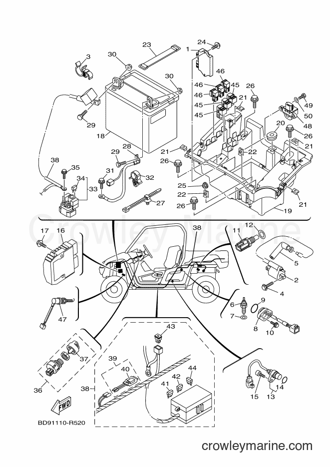 Yamaha Motors YXM700 (BD92) [010] - ELECTRICAL 1