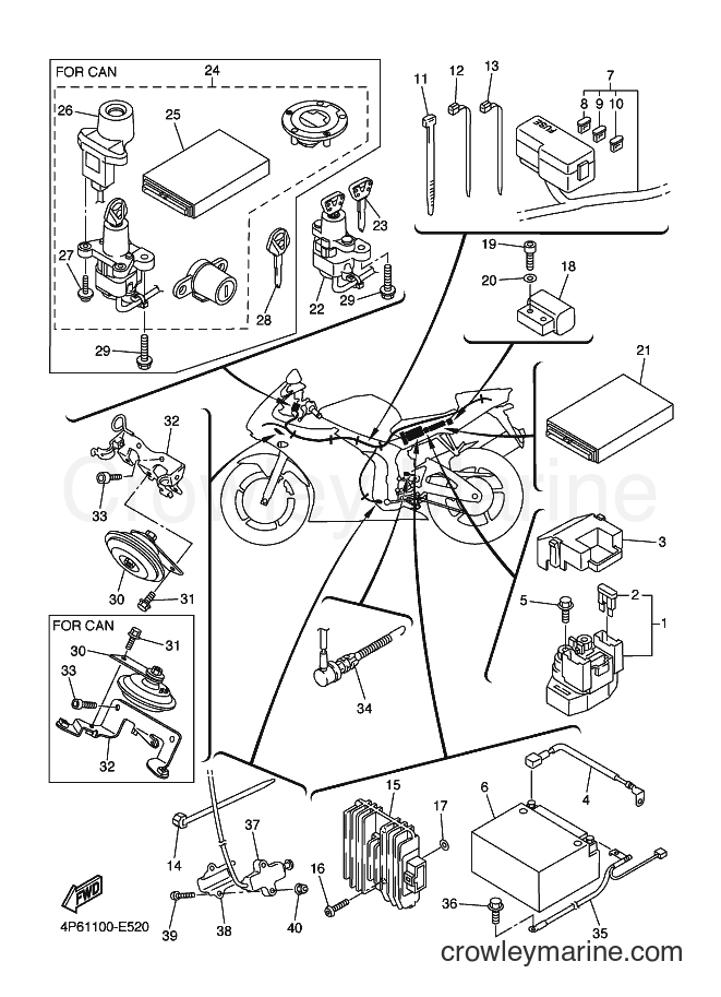 2006 Sport Bike YZF-R6S - YZF-R6S (4P63) [010] - ELECTRICAL 2